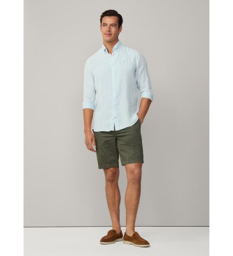 Hackett London Mageschneidertes Hemd blau