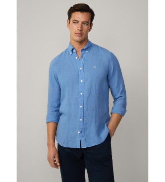 Hackett London Camisa de corte  medida azul