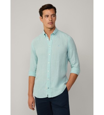 Hackett London Tailored fit shirt green