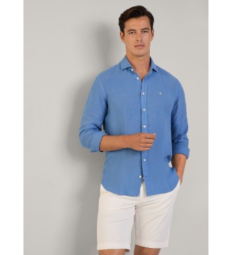 Hackett London Camisa fit tailored azul