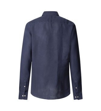 Hackett London Navy tailored fit shirt