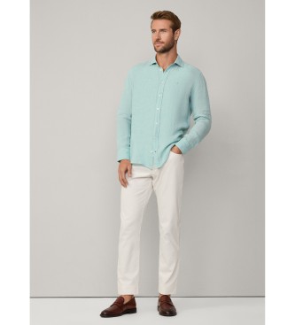 Hackett London Camicia verde dalla vestibilit sartoriale