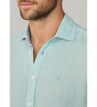 Hackett London Chemise ajuste verte