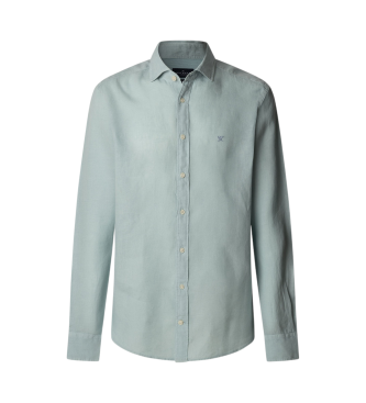 Hackett London Chemise ajuste verte