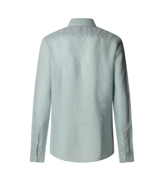 Hackett London Chemise ajuste verte