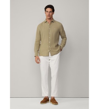 Hackett London Chemise ajuste verte