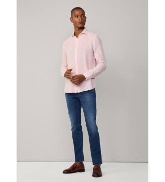 Hackett London Mageschneidertes Hemd rosa