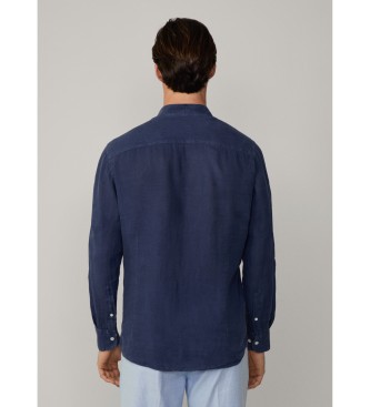 Hackett London Camicia blu navy su misura