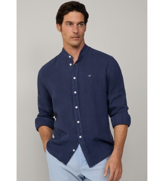 Hackett London Camisa de corte  medida da Marinha