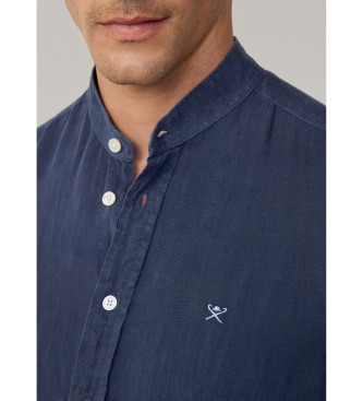 Hackett London Camicia blu navy su misura