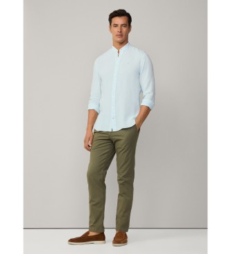 Hackett London Mageschneidertes Hemd blau