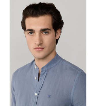 Hackett London Porter Overhemd blauw