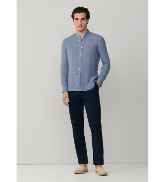 Hackett London Porter Overhemd blauw