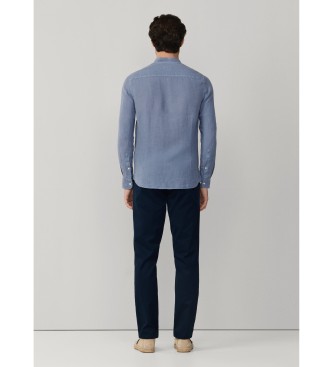 Hackett London Porter Overhemd blauw