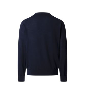 Hackett London Camisola Merino azul-marinho