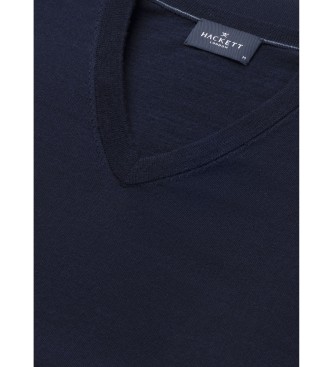 Hackett London Camisola Merino azul-marinho