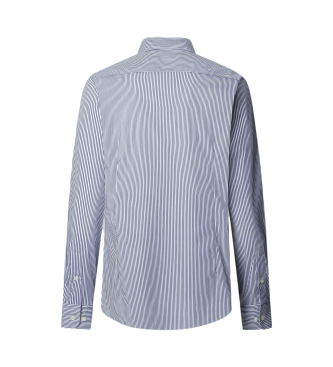 Hackett London Getailleerd overhemd blauw