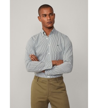 Hackett London Camisa de corte  medida verde 