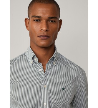 Hackett London Chemise ajuste verte 