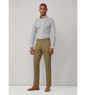 Hackett London Chemise ajuste verte 