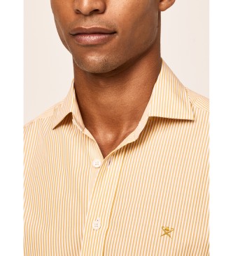 Hackett London Yellow Striped Shirt