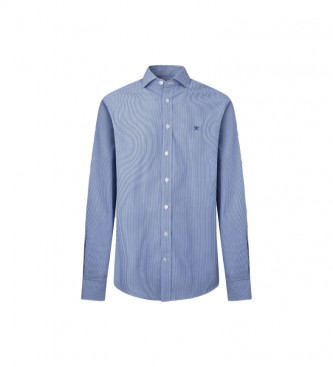 Hackett London Benagala Camisa de riscas azuis