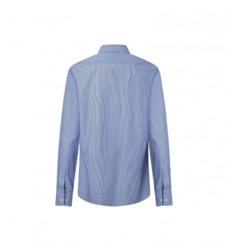 Hackett London Benagala Camisa de riscas azuis