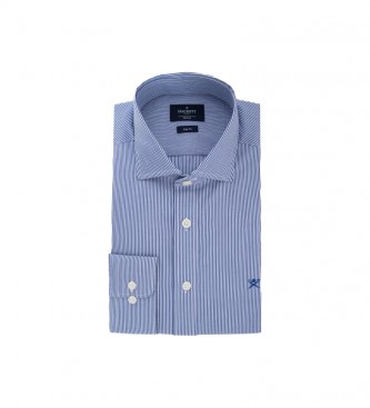 Hackett London Benagala Camisa de riscas azuis