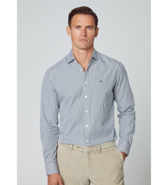 Hackett London Essentieel shirt Bengaalse strepen groen