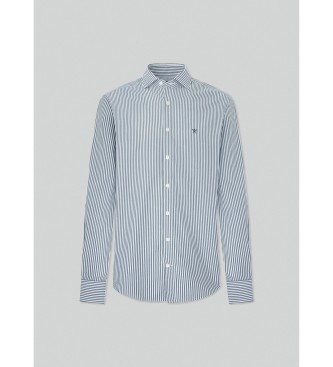 Hackett London Essentieel shirt Bengaalse strepen groen