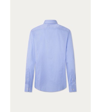 Hackett London Essential Mini Gingham Shirt blue