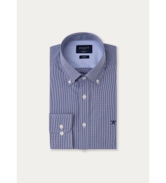 Hackett London Niebieska koszulka Essential Mini Shirt