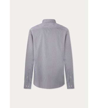 Hackett London Essential Mini Ginghm Shirt Grau