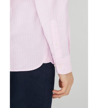 Hackett London Srajca Essential Ox Stripe Shirt roza