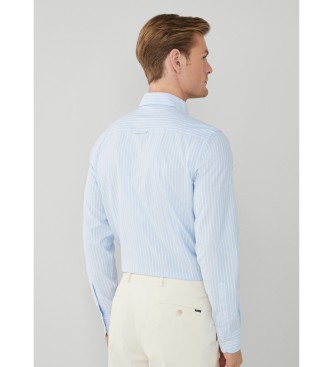 Hackett London Koszula Essential Ox Stripe w kolorze niebieskim