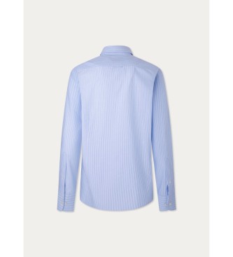 Hackett London Camicia blu essenziale a righe di bue