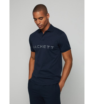 Hackett London Polo blu navy essenziale