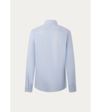 Hackett London Camicia Pop Essential elasticizzata blu