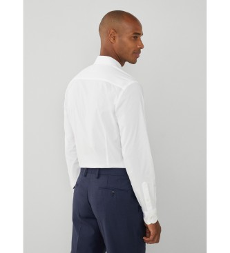 Hackett London Camicia bianca pop elasticizzata essenziale