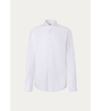 Hackett London Koszula Essential Stretch Pop w kolorze białym