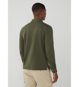 Hackett London PoloFashioned Clr Ls verde