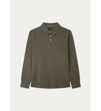 Hackett London PoloFashioned Clr Ls zielony