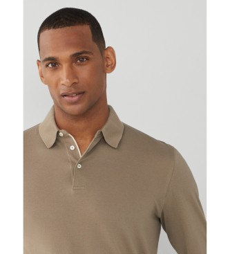 Hackett London Polo Fashioned Clr Ls taupe