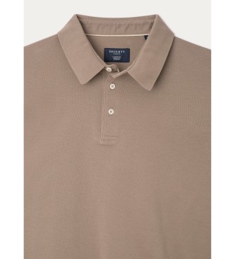 Hackett London Polo Fashioned Clr Ls taupe