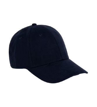 Hackett London Navy Faux Suede Cap