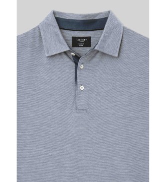 Hackett London Blauw gemarmerd poloshirt