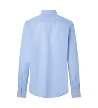 Hackett London Camicia Filafil Blu a Pois