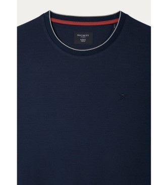 Hackett London T-shirt Filafil blu scuro