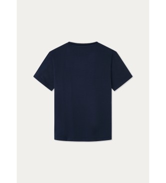 Hackett London Camiseta Filafil marino