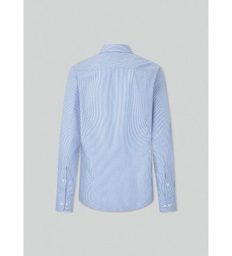 Hackett London Camicia Blu Bengala Fine